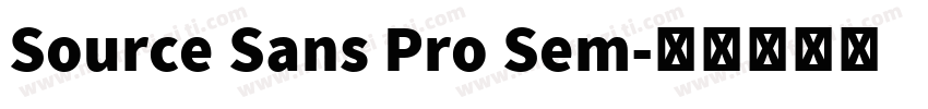 Source Sans Pro Sem字体转换